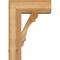 Ekena Millwork Olympic Block Rough Sawn Bracket w/ Offset Brace, Western Red Cedar, 8"W x 20"D x 28"H BKT0806X20X28OLY05RWR - alternate 2